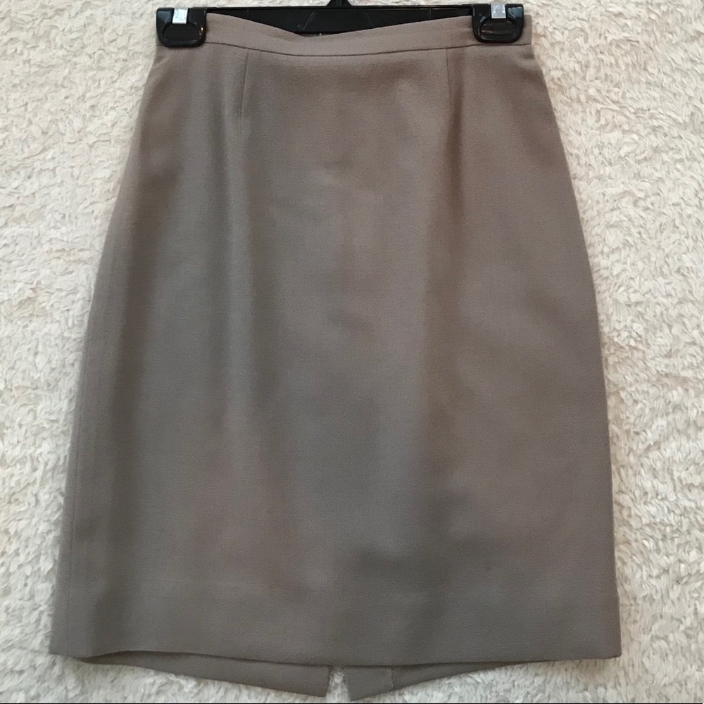Bicci Taupe Skirt w/ Back Slit